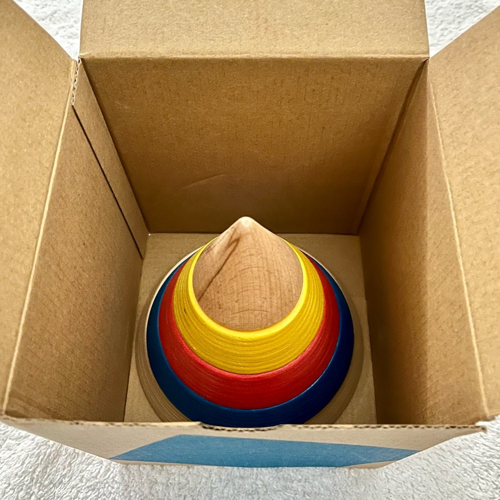 Monti Kids New in Box Wooden Montessori Puzzle Cone - Picture 5 of 7